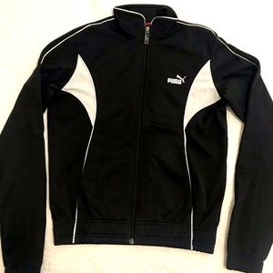 Puma jacket-black and white details